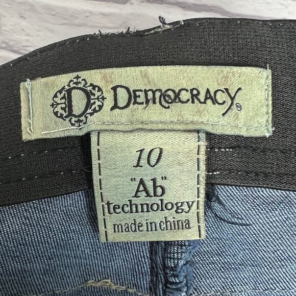 Democracy Womens 10 Ab Solution Slimming Tummy Control Stretch Ankle Skinny Jean - Picture 4 of 8